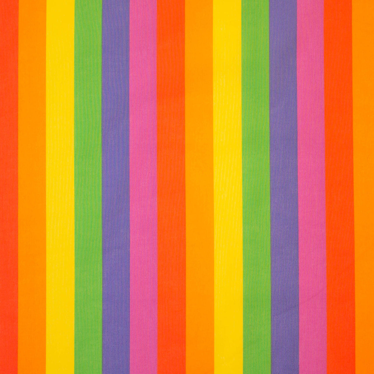 Rainbow Stripes 27 mm Wide on Printed Poly Cotton Fabric ideal for Pride & Learn