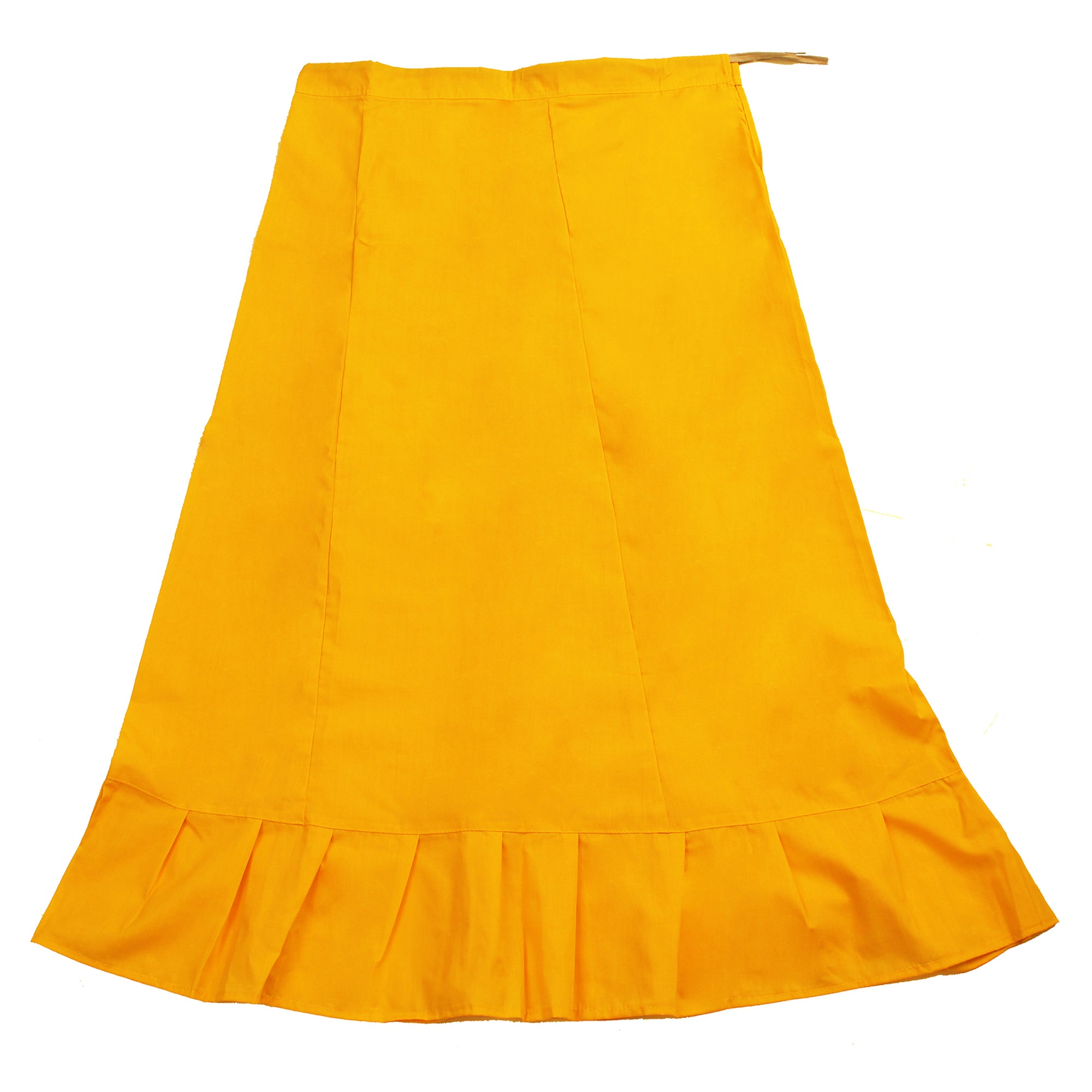 Gold/Mustard - Sari (Saree) Petticoat - Available in S, M, L & XL - Un