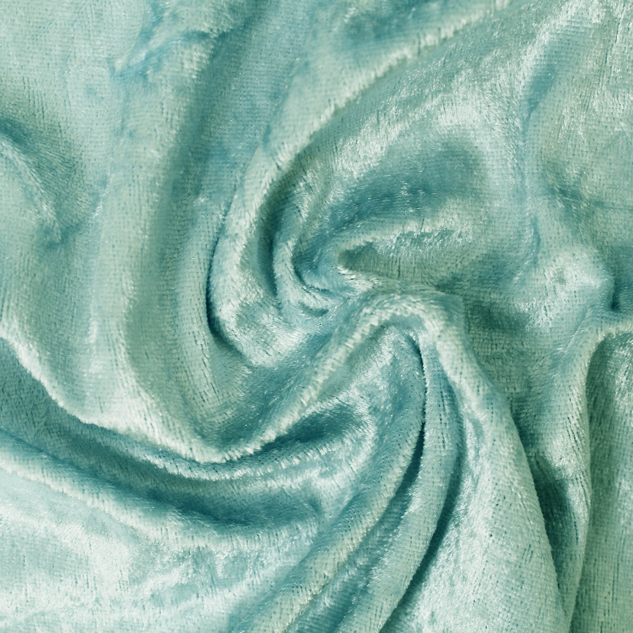 Pale Blue - Crushed Velvet Velour Fabric - Natural One Way Stretch For Costumes & Drapes