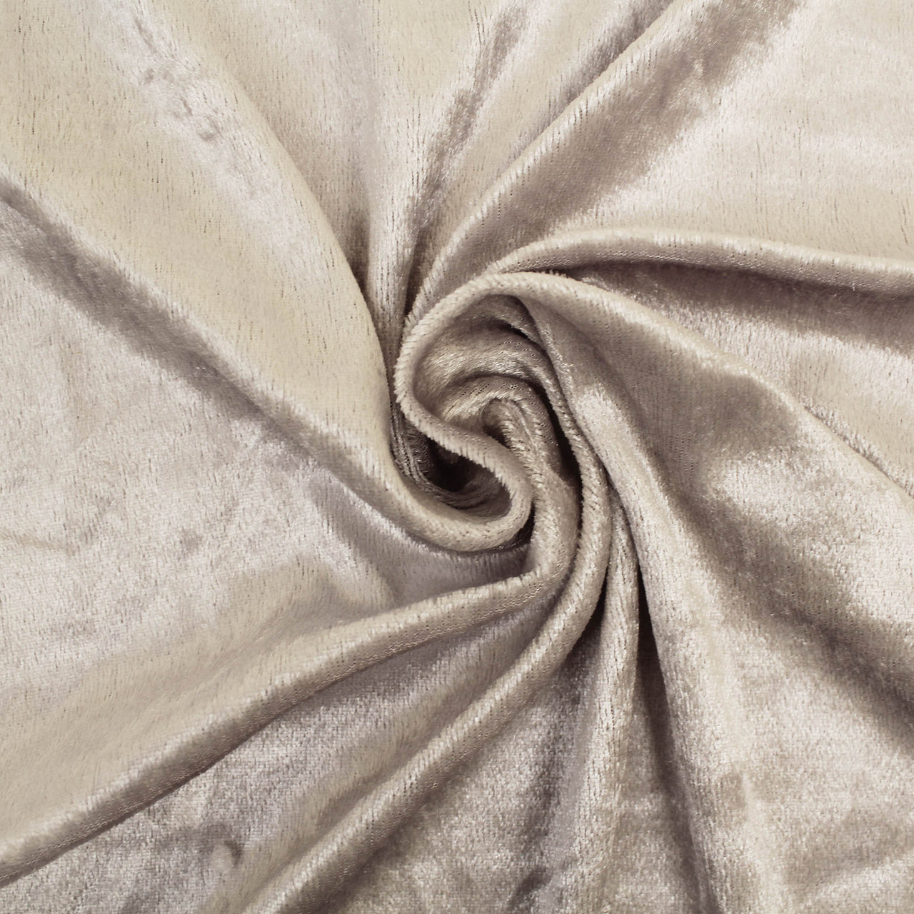 Silver - Crushed Velvet Velour Fabric - Natural One Way Stretch For Costumes & Drapes