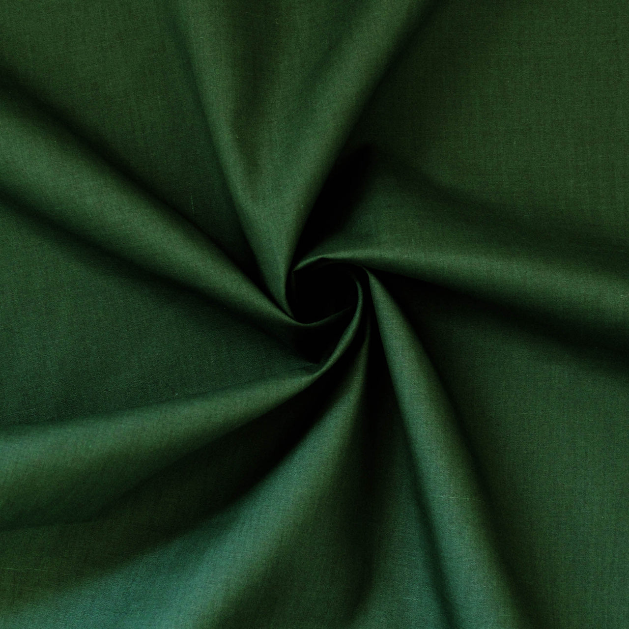 Bottle Green - Superior Quality Plain Poly Cotton - Width 114cm