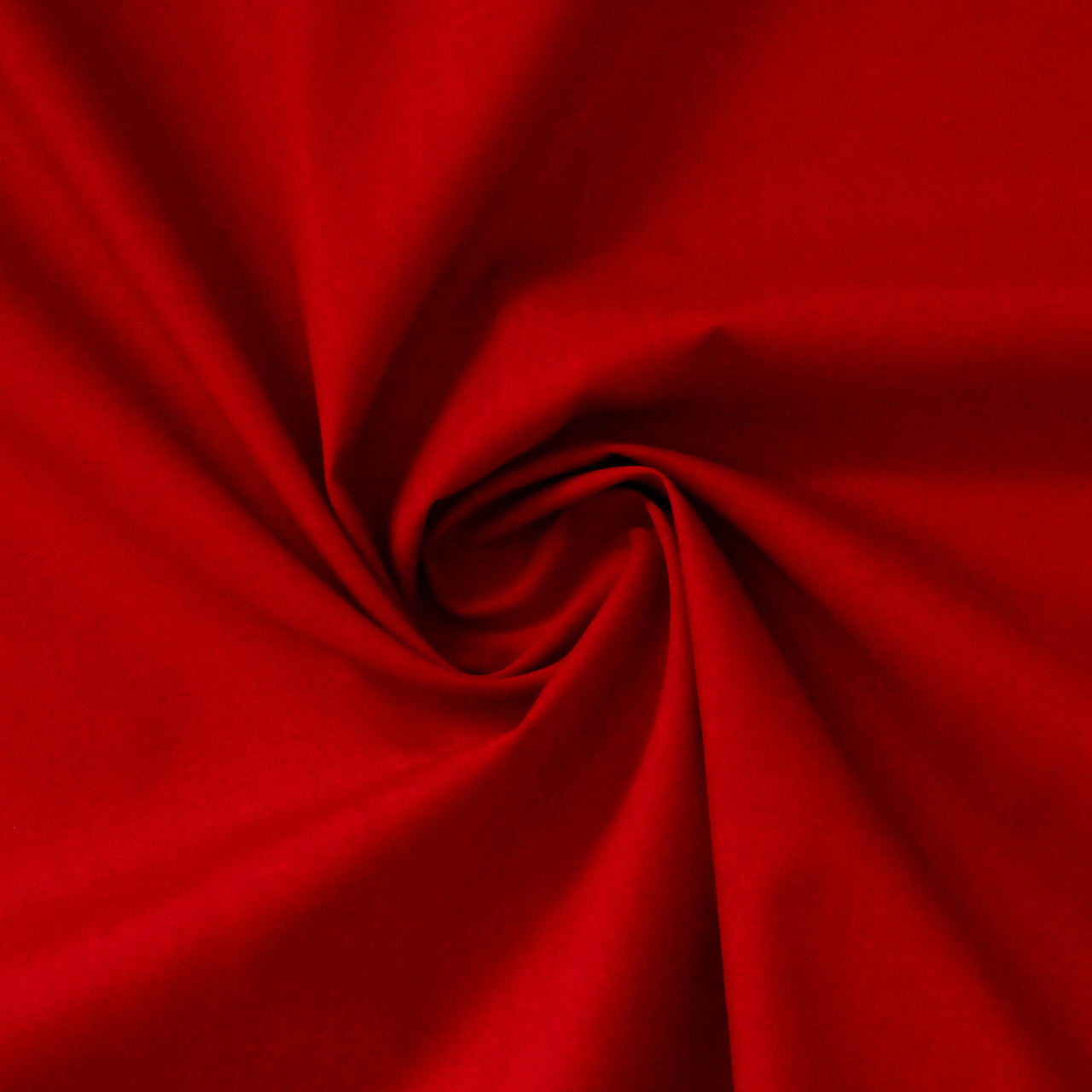 Cherry Red - Superior Quality Plain Poly Cotton - Width 114cm