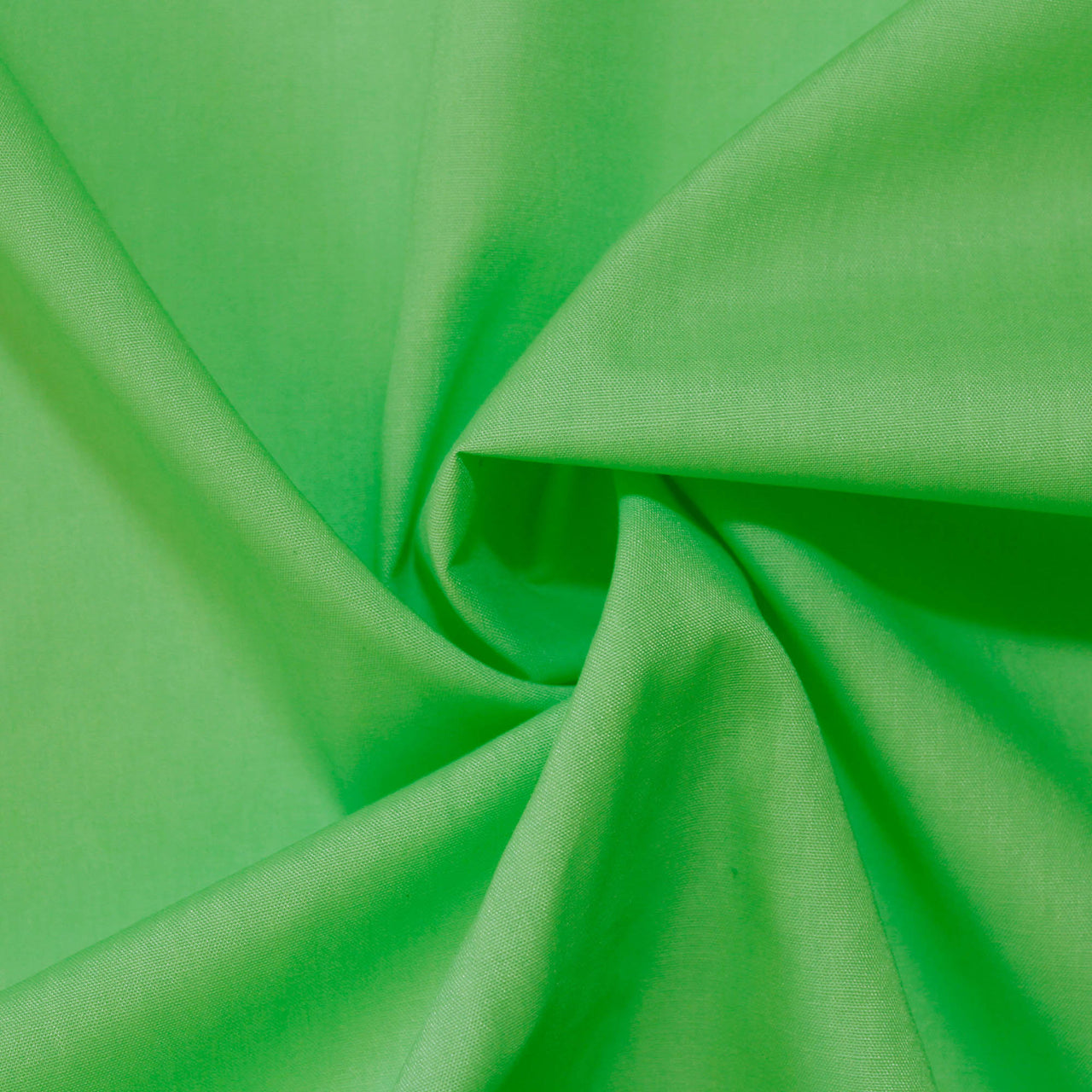 Lime Green - Superior Quality Plain Poly Cotton - Width 114cm