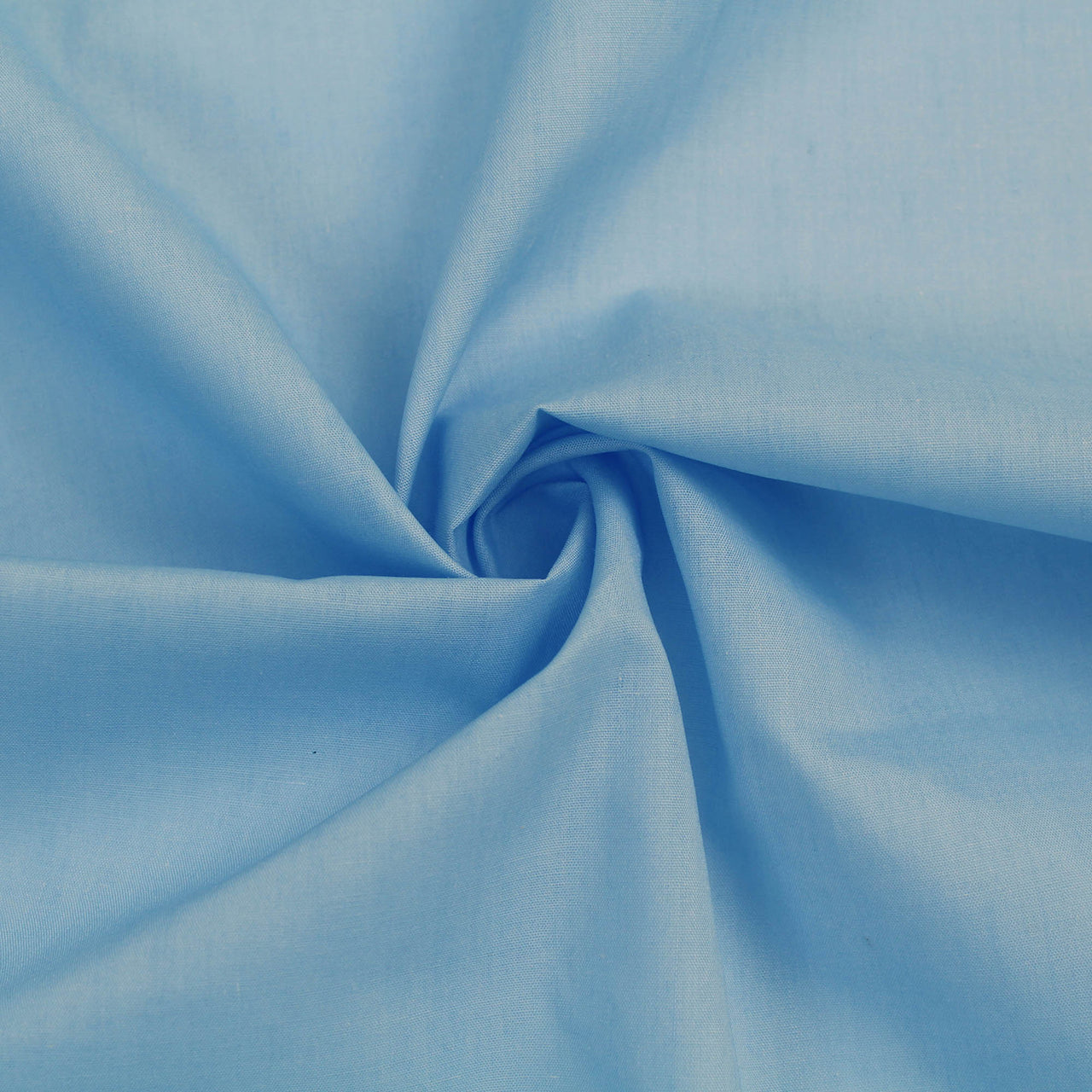 Sky Blue - Superior Quality Plain Poly Cotton - Width 114cm
