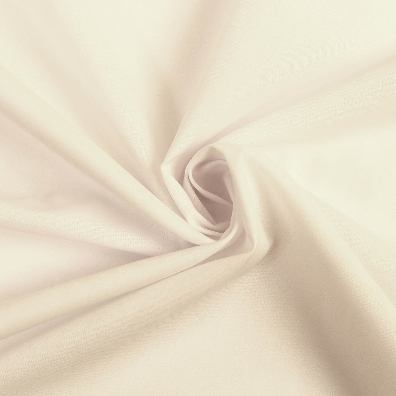 White - Superior Quality Plain Poly Cotton - Width 114cm