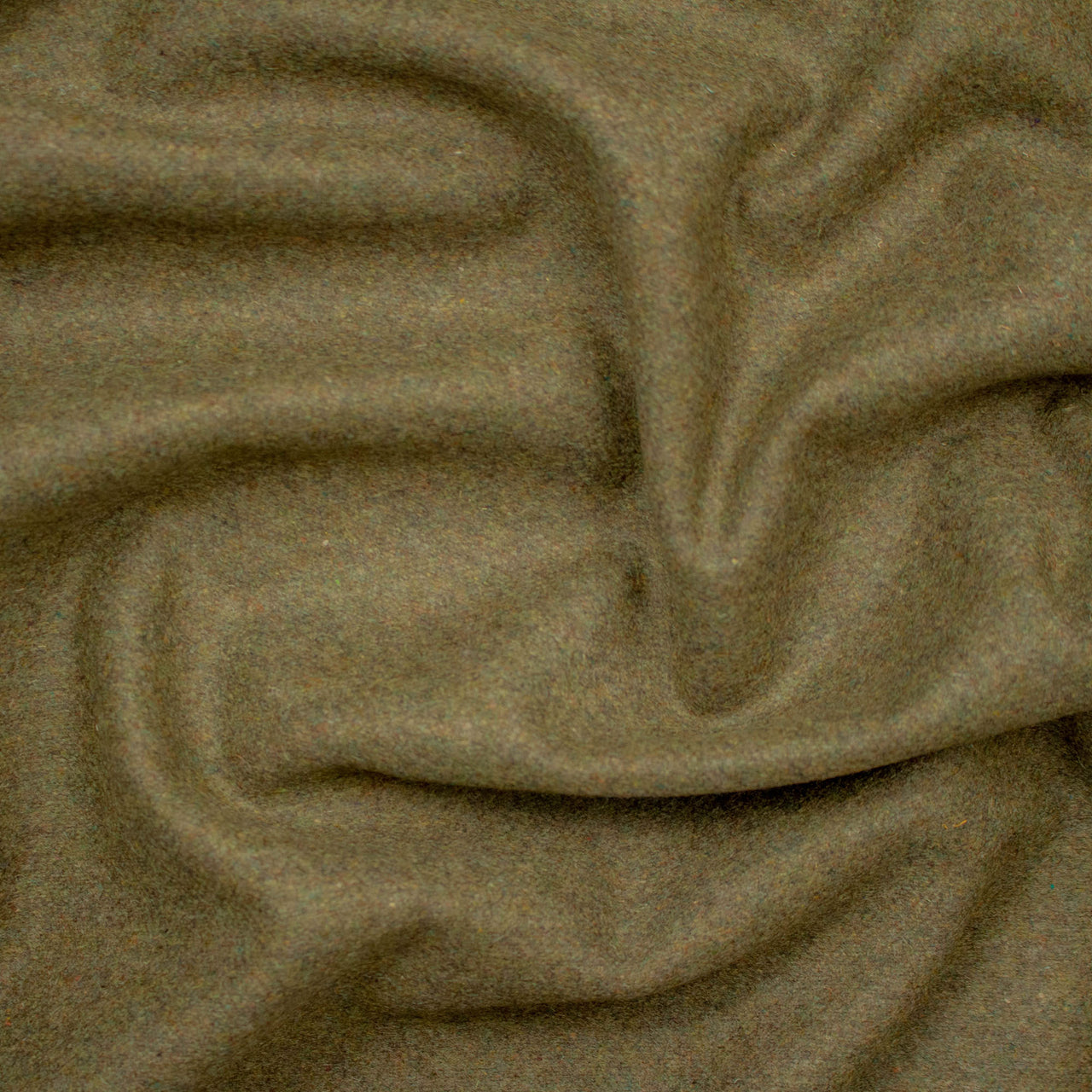 Olive - Melton Wool Fabric -  Soft and Warm Fabric for Coats, Clothing and Blankets