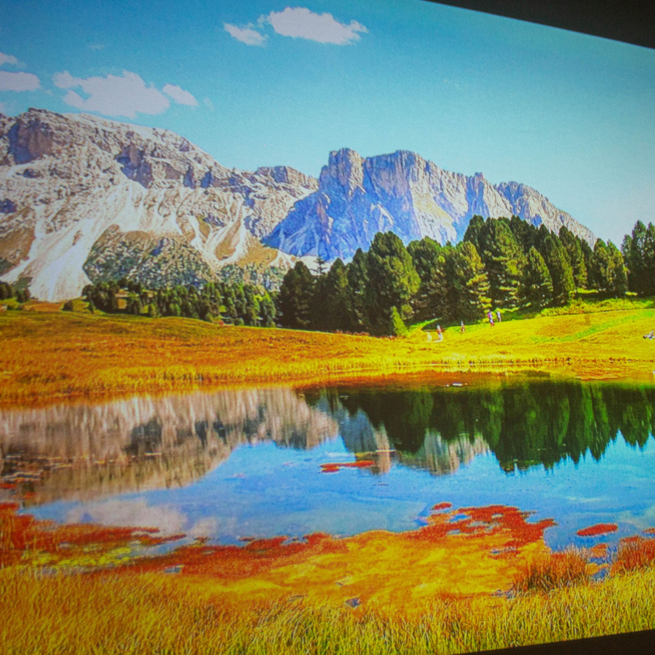 110 Inch Projector Screen Material White Matte Spandex Fabric 16:9 Aspect Ratio