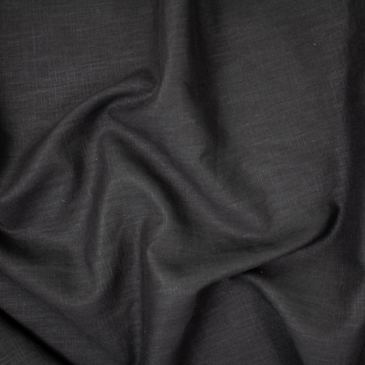 Black - Eco Friendly 100% Linen Fabric -Superior Quality Enzyme washed and Okeo-Tex Cert