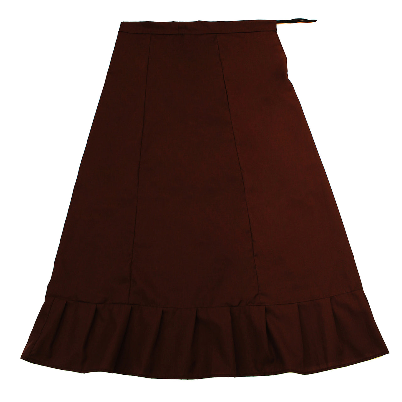 Brown - Sari (Saree) Petticoat - Available in S, M, L & XL - Underskirts For Sari's