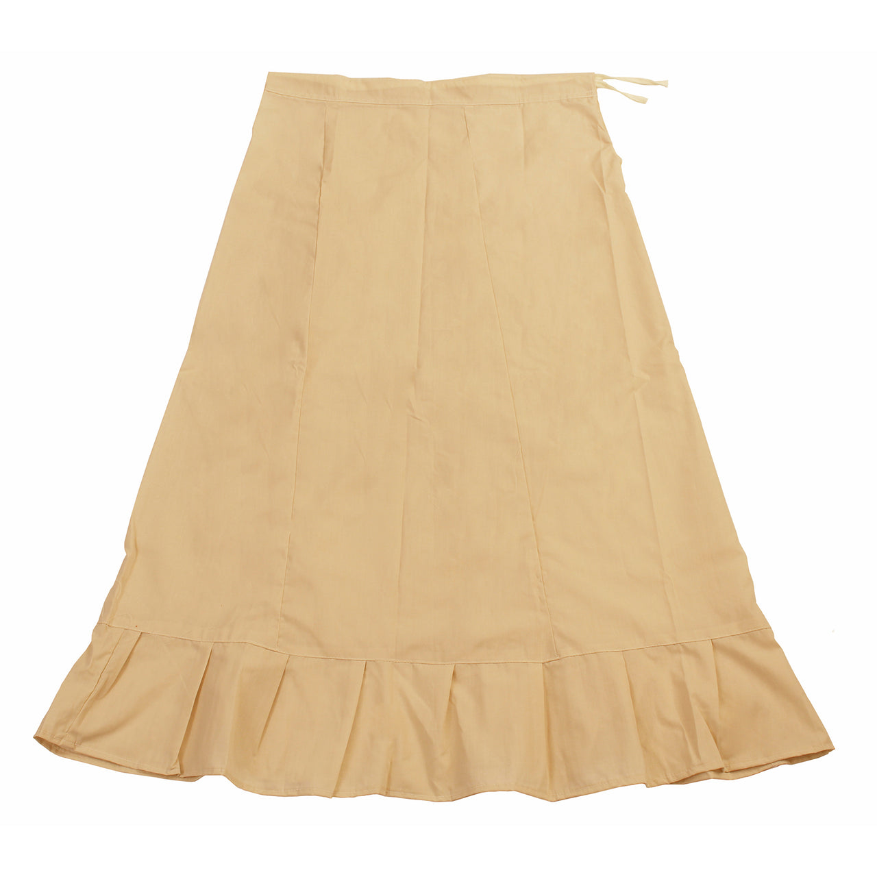 Beige - Sari (Saree) Petticoat - Available in S, M, L & XL - Underskirts For Sari's