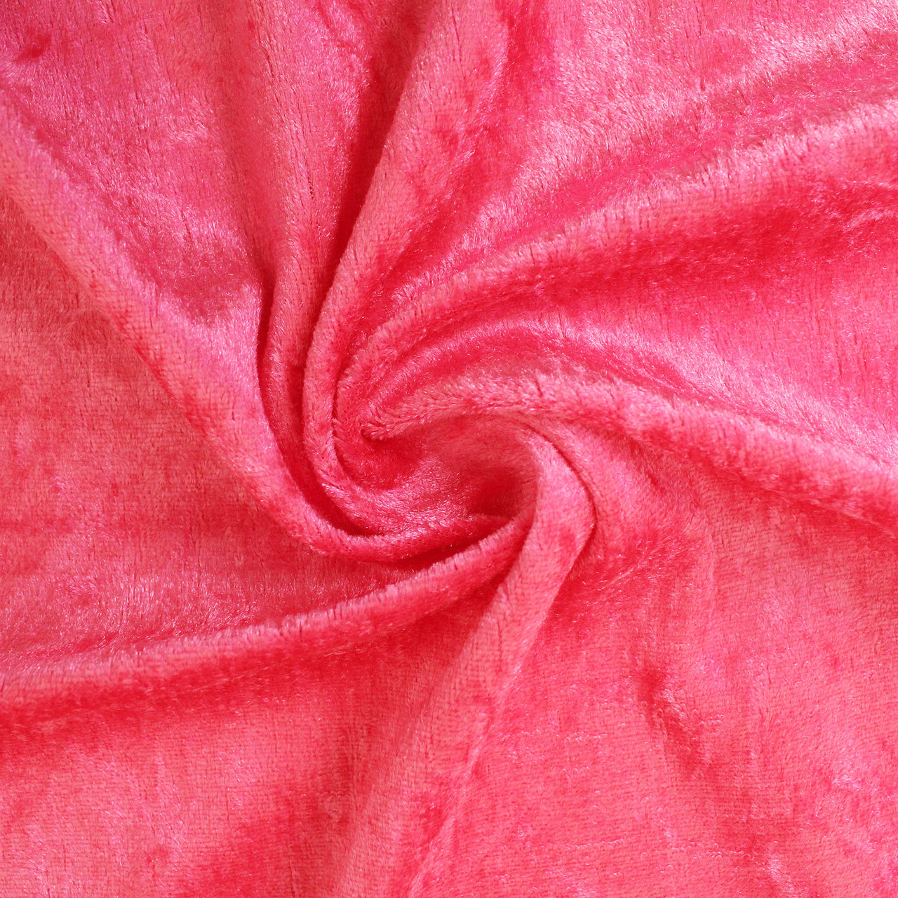 Cerise - Crushed Velvet Velour Fabric - Natural One Way Stretch For Costumes & Drapes