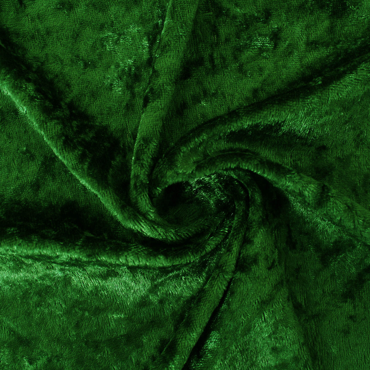 Emerald Green - Crushed Velvet Velour Fabric - Natural One Way Stretch For Costumes & Drapes