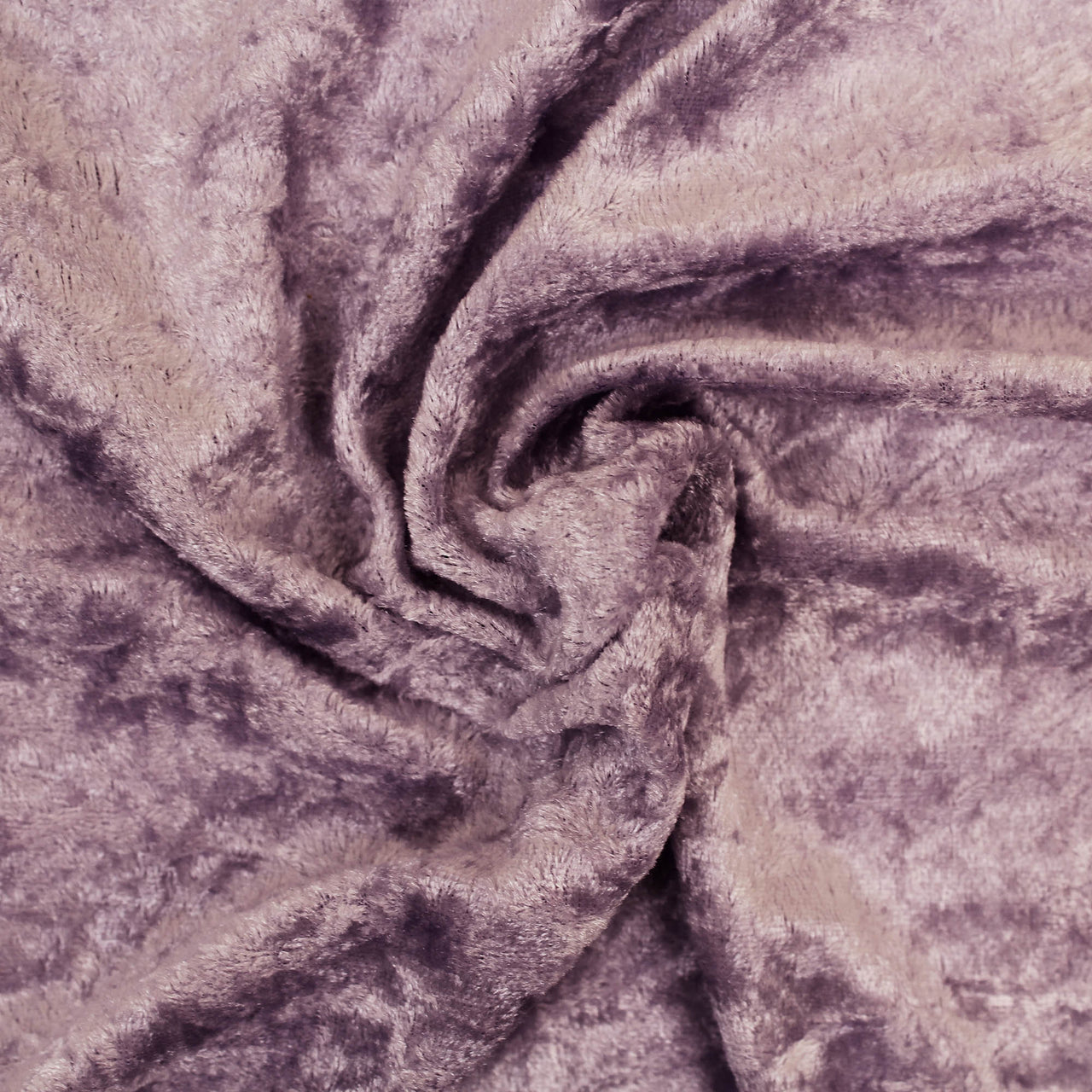 Lilac - Crushed Velvet Velour Fabric - Natural One Way Stretch For Costumes & Drapes