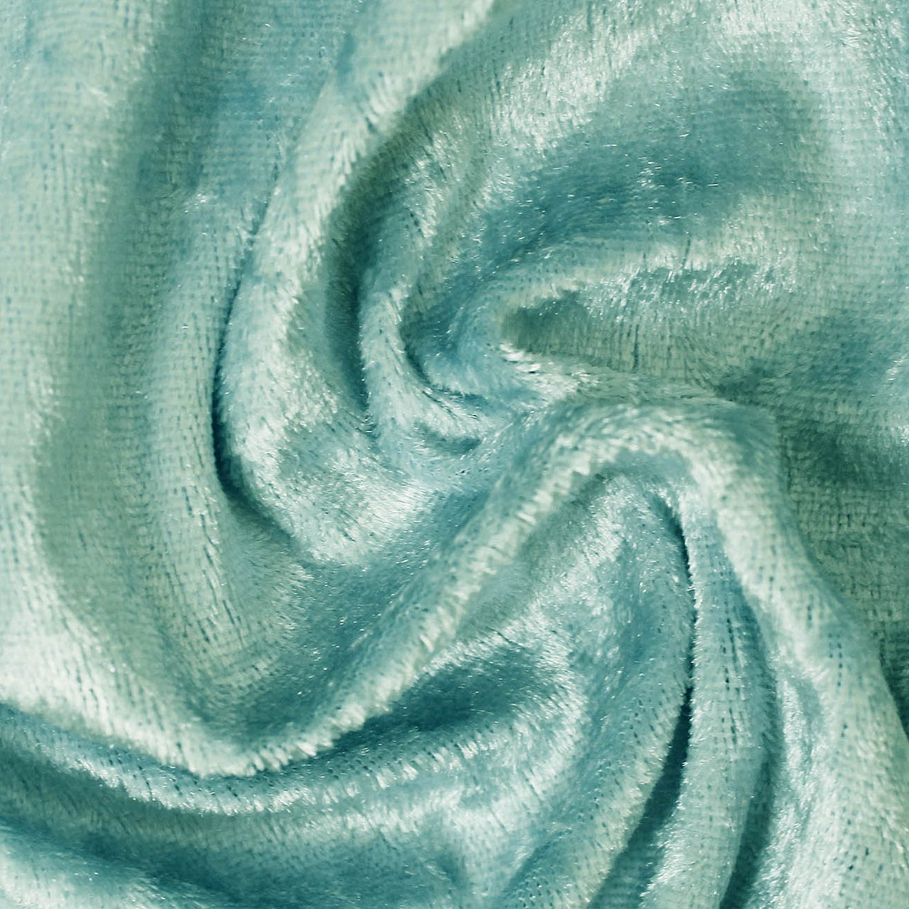 Pale Blue - Crushed Velvet Velour Fabric - Natural One Way Stretch For Costumes & Drapes