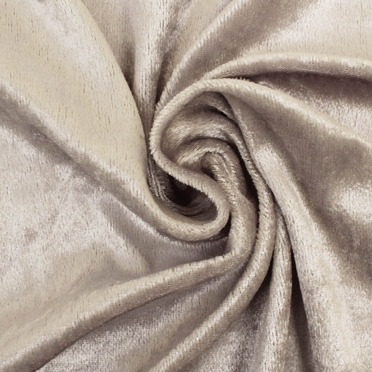 Argent - Tissu en velours de velours écrasé - Étirement naturel à sens unique pour les costumes et les rideaux