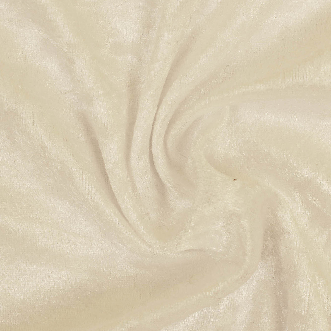 White - Crushed Velvet Velour Fabric - Natural One Way Stretch For Costumes & Drapes