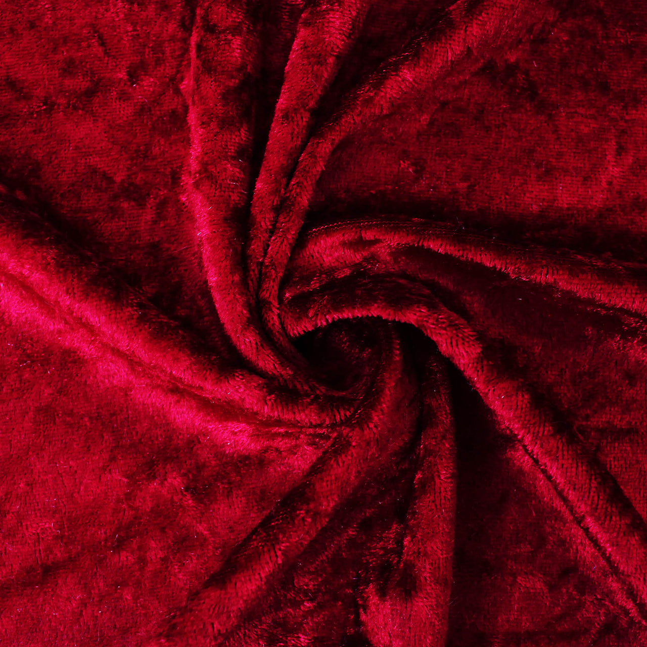 Wine - Crushed Velvet Velour Fabric - Natural One Way Stretch For Costumes & Drapes