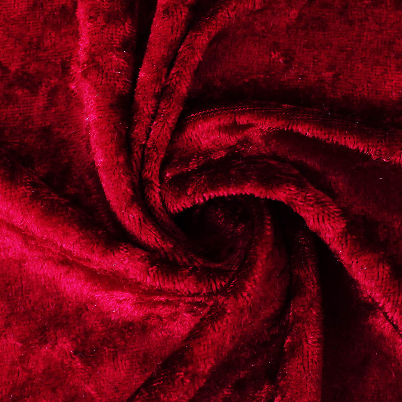 Wine - Crushed Velvet Velour Fabric - Natural One Way Stretch For Costumes & Drapes