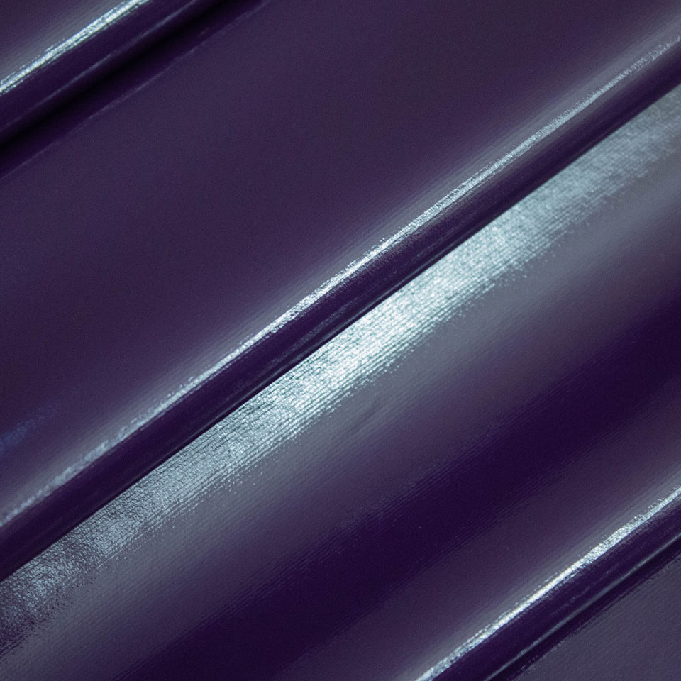 Purple PVC Shiny Stretch Fabric - 1 Way Natural Stretch - PU Coated