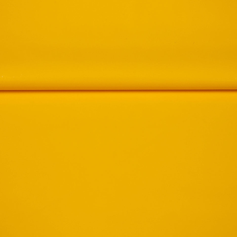 Yellow PVC Shiny Stretch Fabric - 1 Way Natural Stretch - PU Coated