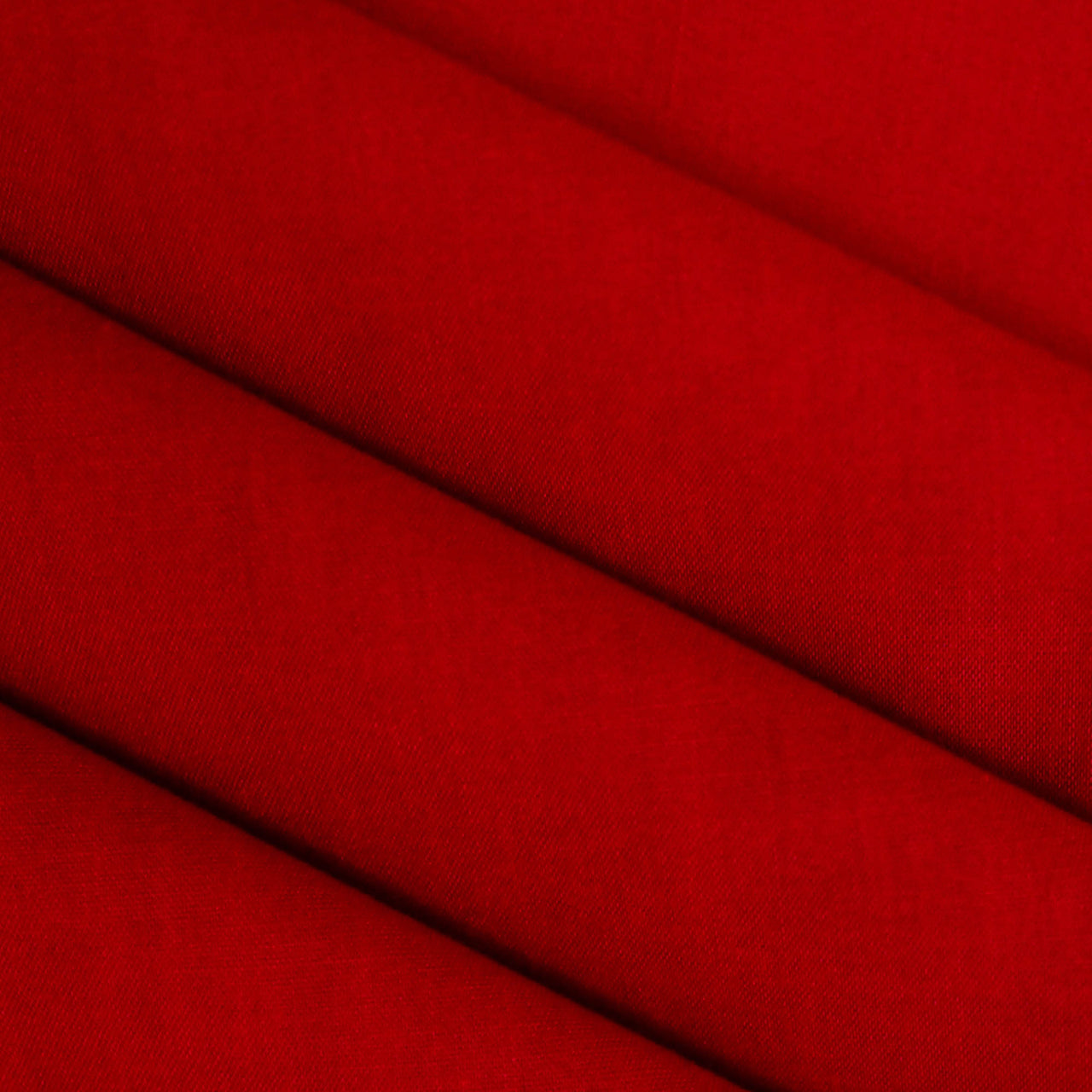 Cherry Red - Superior Quality Plain Poly Cotton - Width 114cm