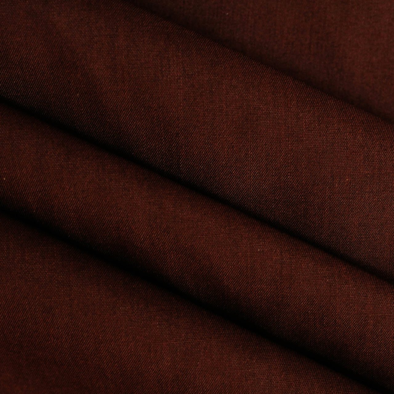 Dark Brown - Superior Quality Plain Poly Cotton - Width 114cm