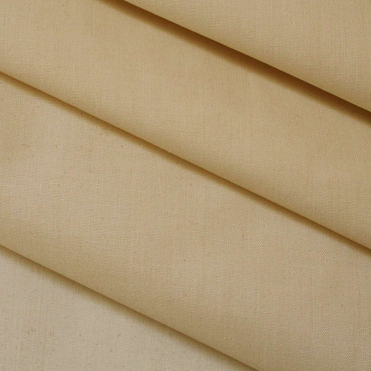 Cream - Superior Quality Plain Poly Cotton - Width 114cm