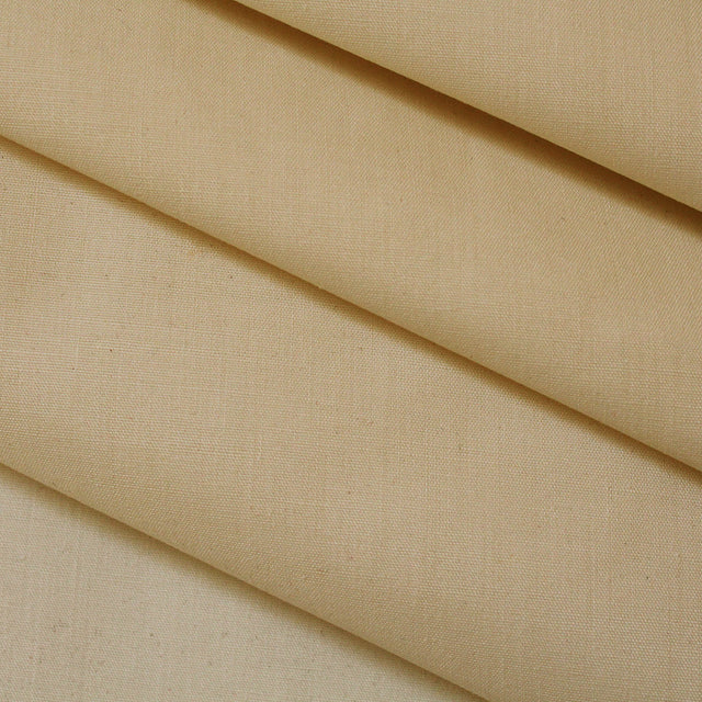 Cream - Superior Quality Plain Poly Cotton - Width 114cm