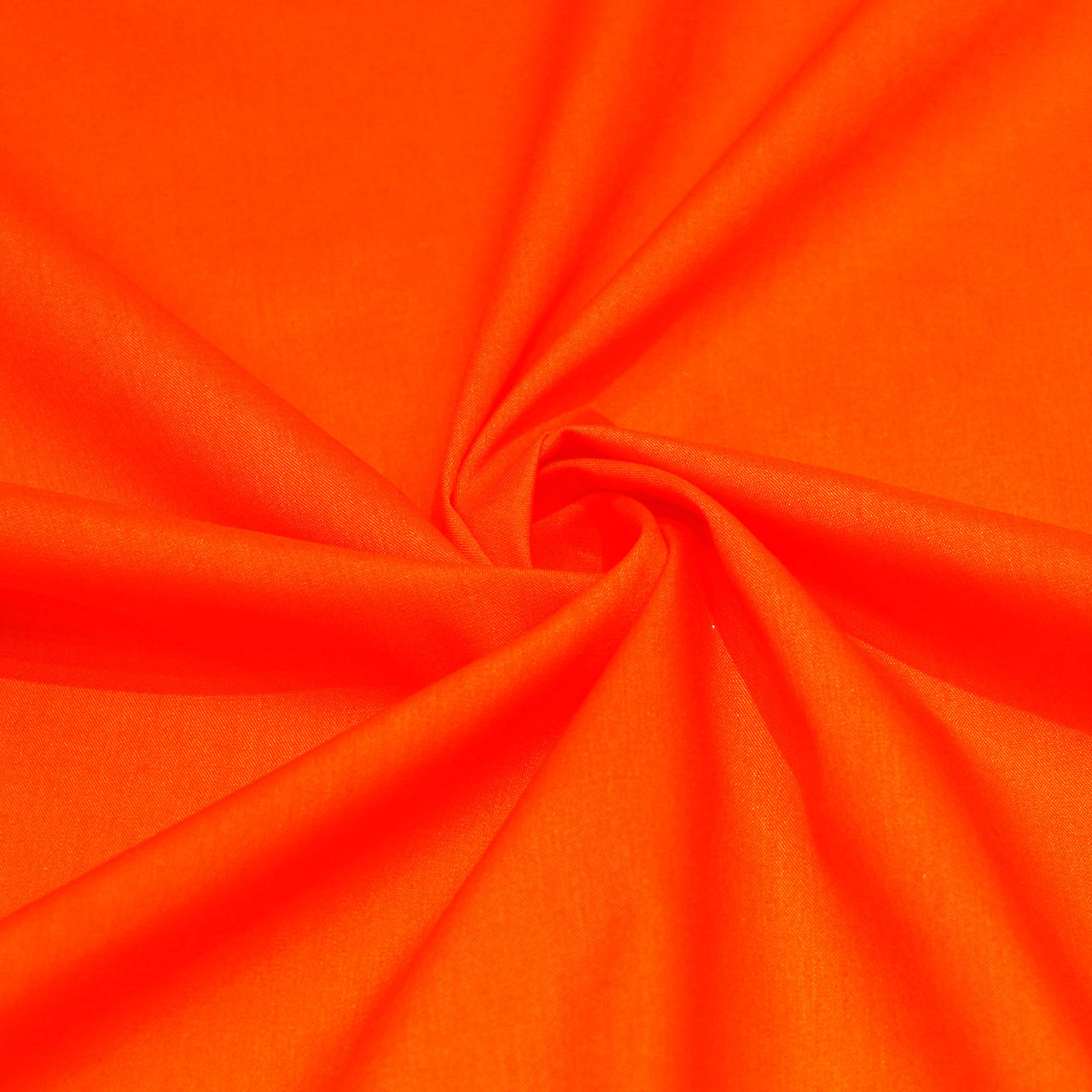 Dark Orange - Superior Quality Plain Poly Cotton - Width 114cm