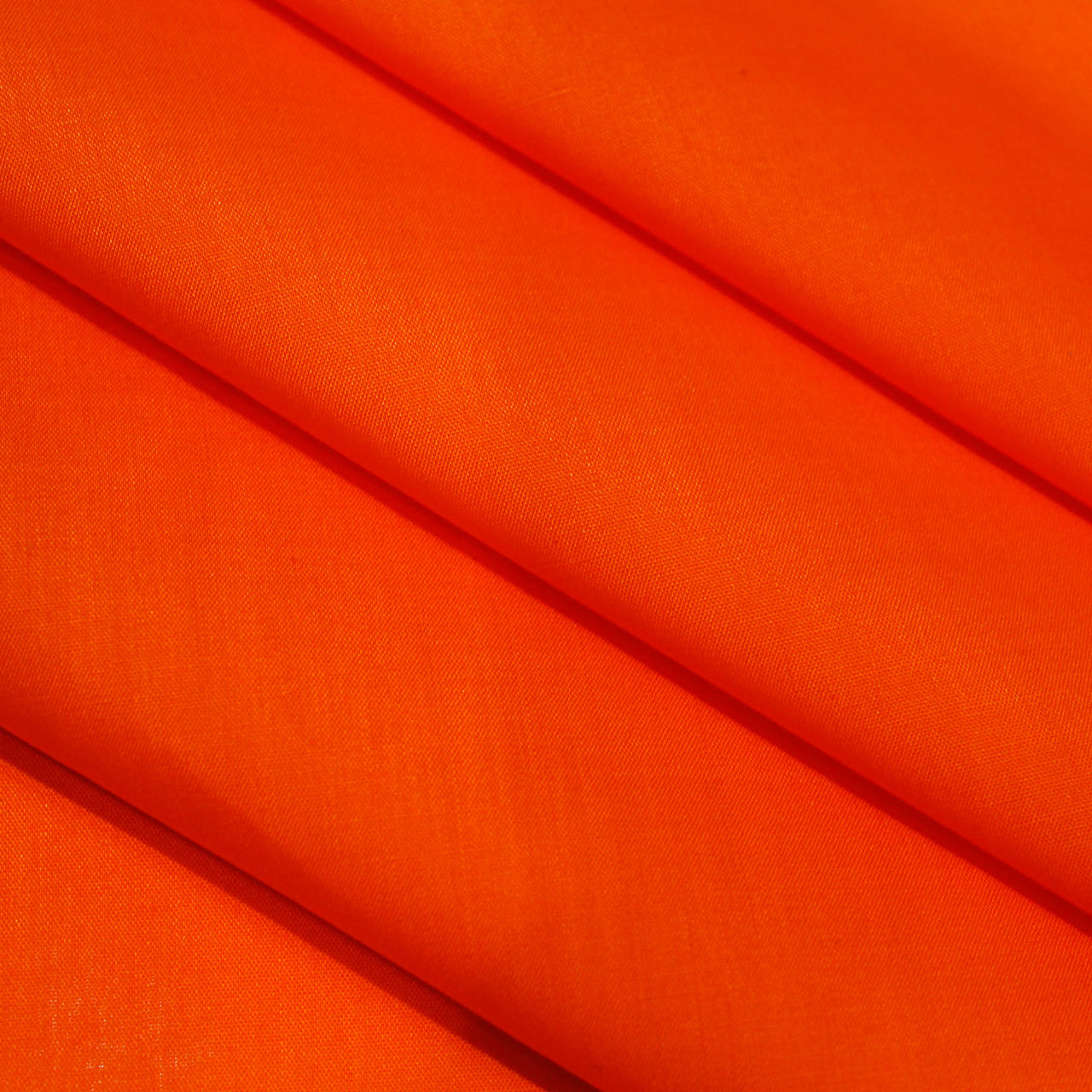 Dark Orange - Superior Quality Plain Poly Cotton - Width 114cm