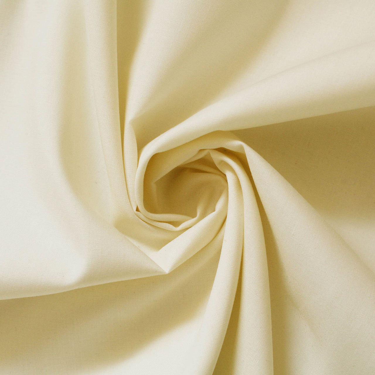 Ivory - Superior Quality Plain Poly Cotton - Width 114cm