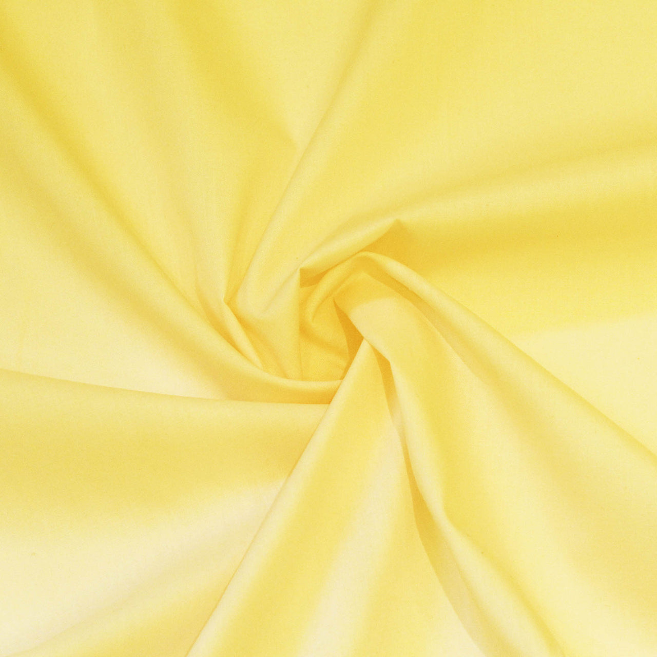 Lemon - Superior Quality Plain Poly Cotton - Width 114cm