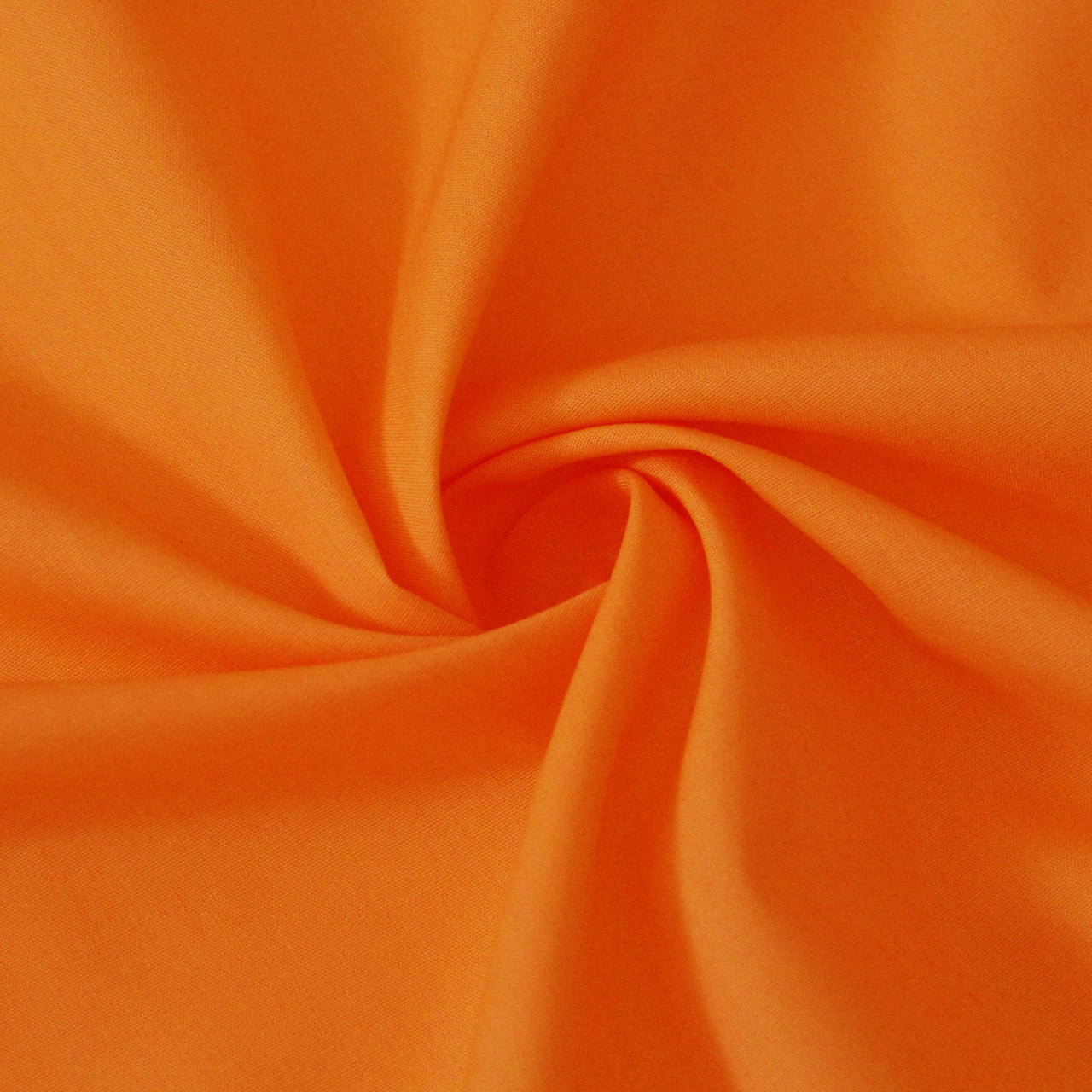 Orange - Superior Quality Plain Poly Cotton - Width 114cm