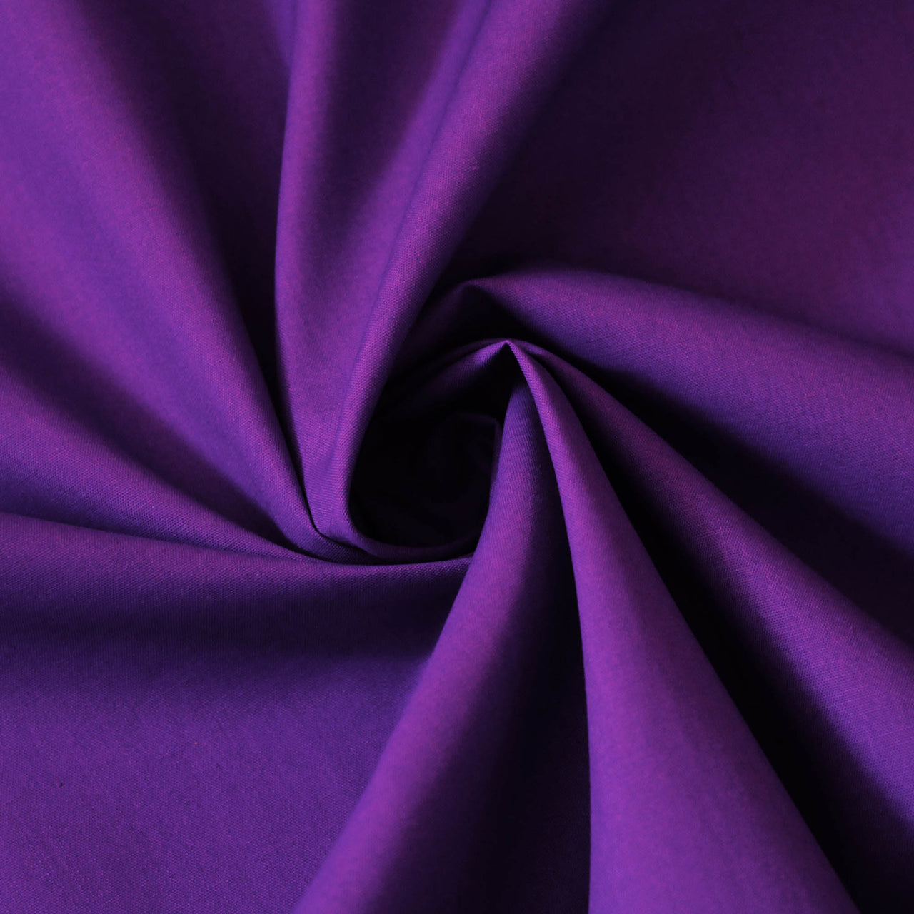 Purple - Superior Quality Plain Poly Cotton - Width 114cm