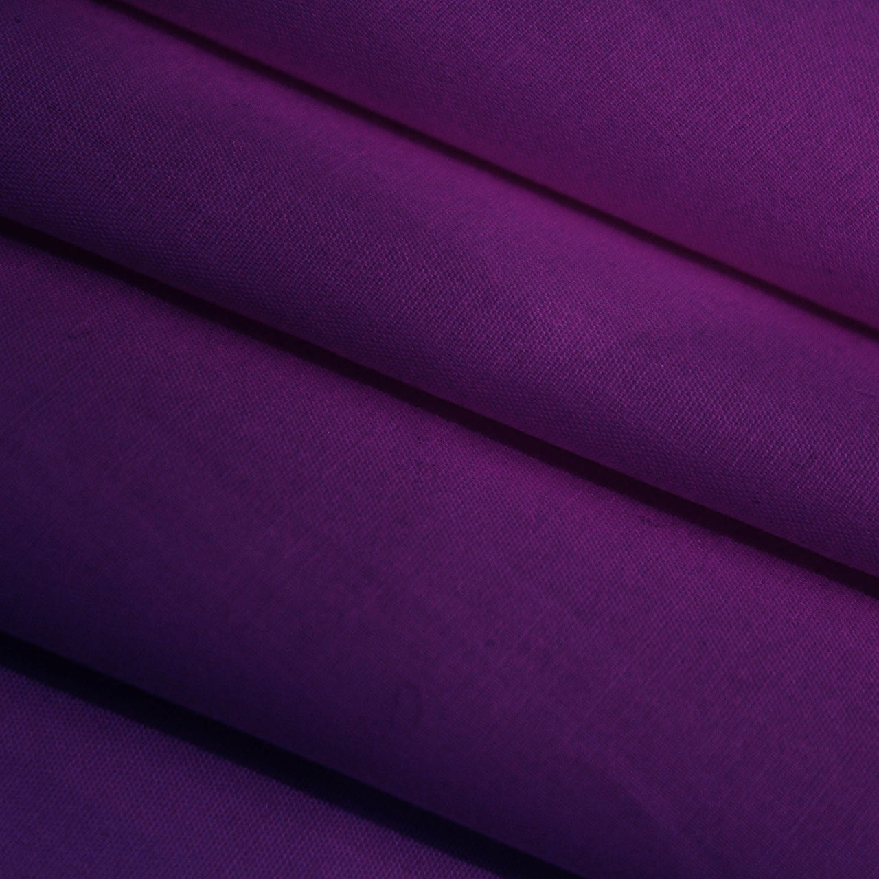 Purple - Superior Quality Plain Poly Cotton - Width 114cm