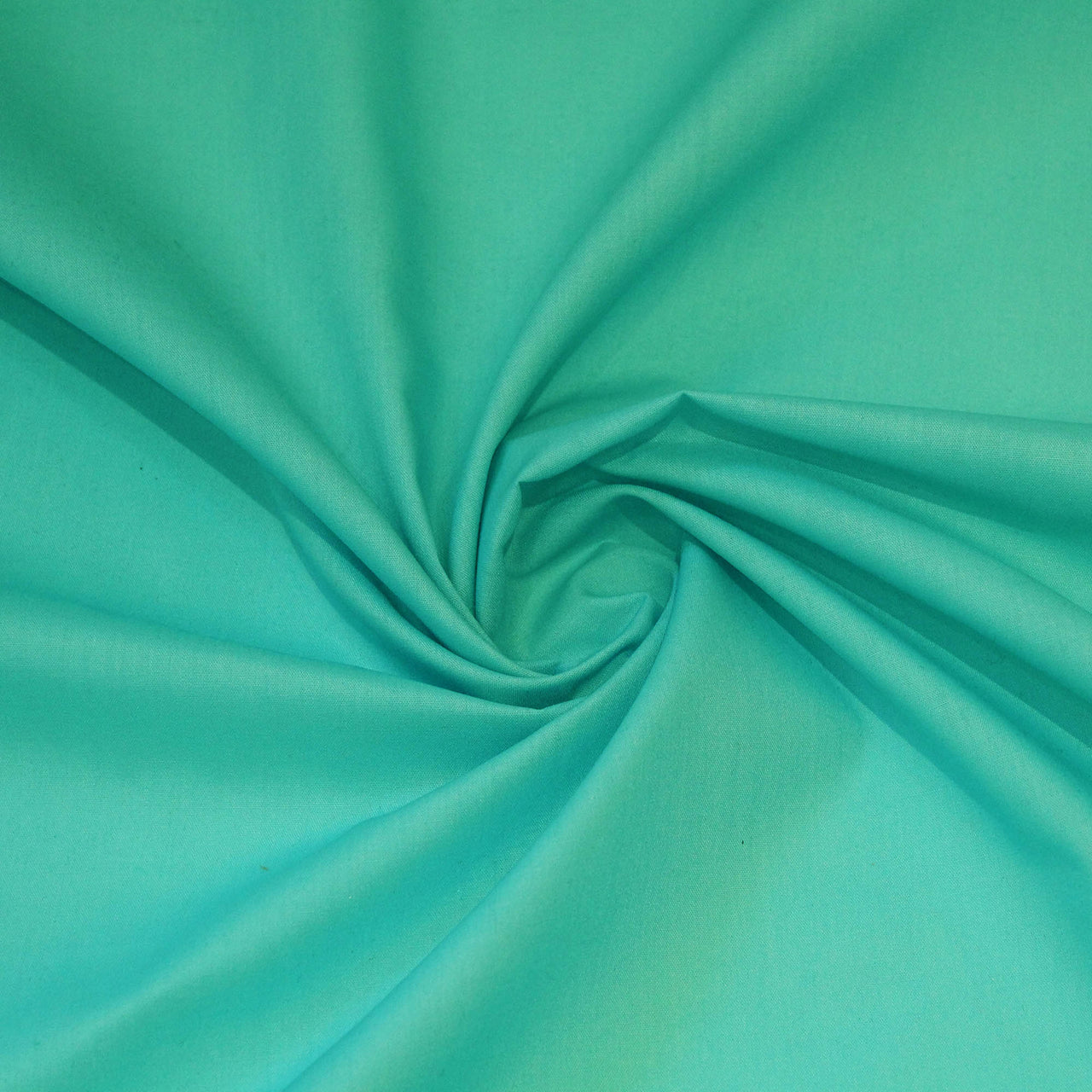 Turquoise - Superior Quality Plain Poly Cotton - Width 114cm