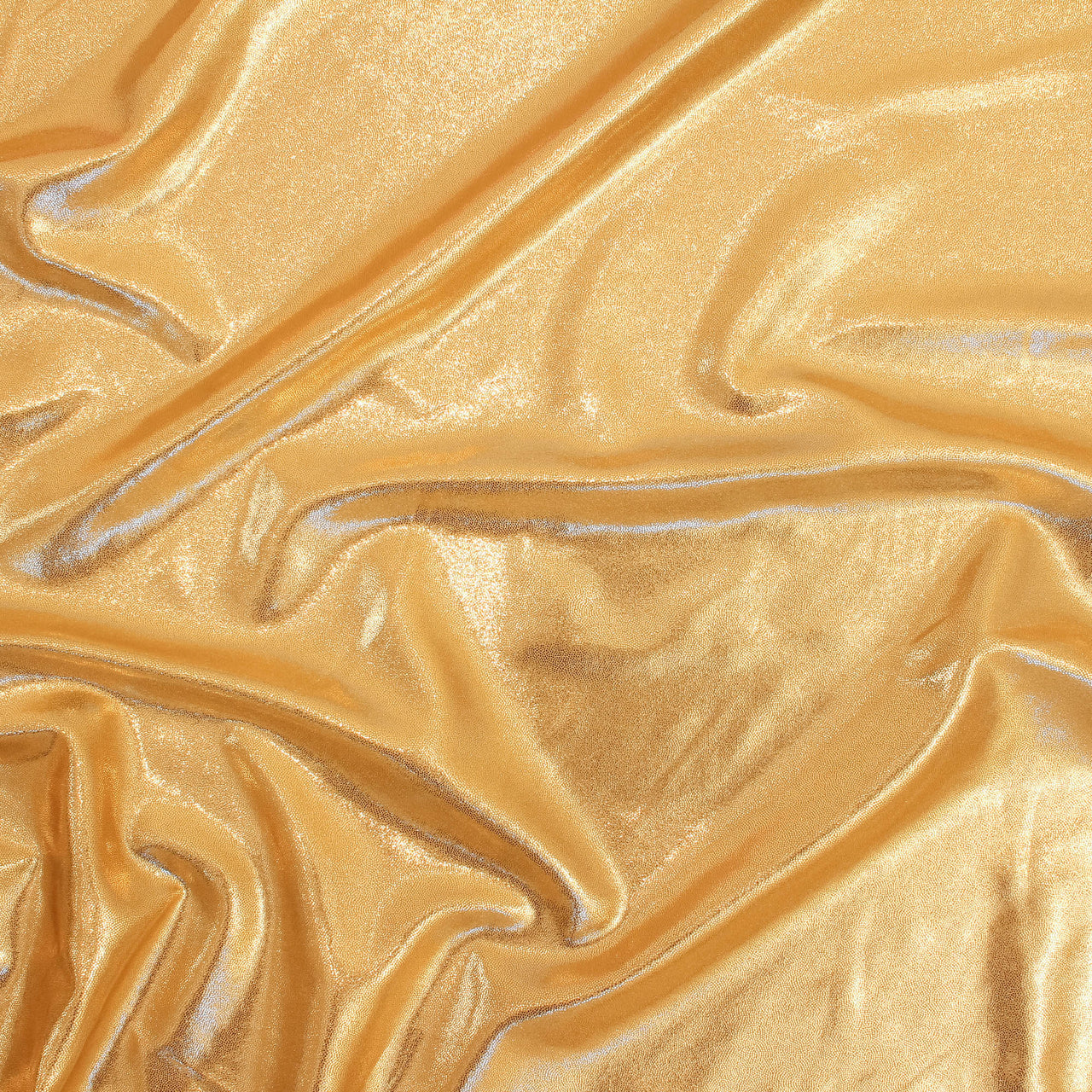 Gold - Two Tone Shine Mystique Lycra Fabric - 4 Way Stretch