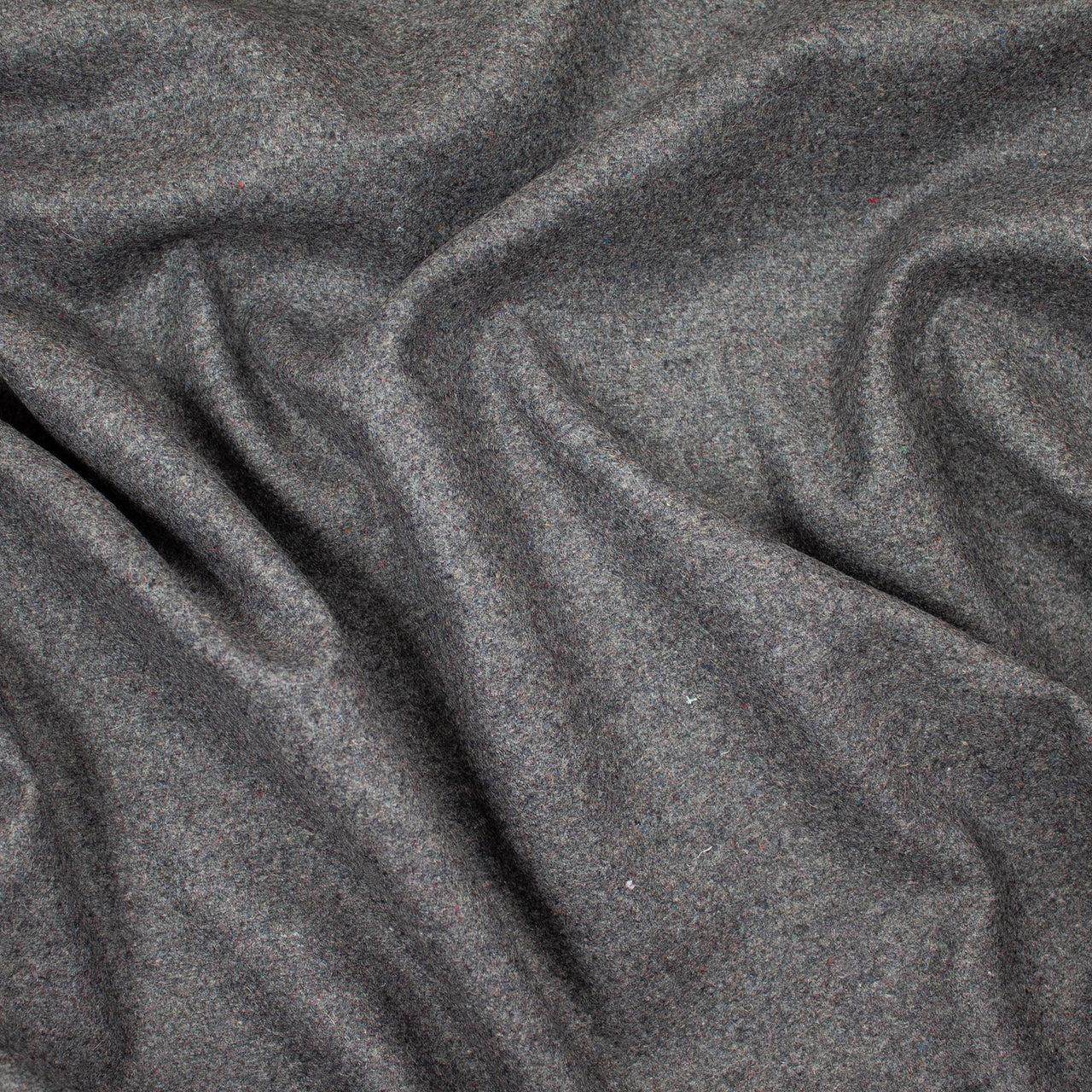 Gris - Tissu Laine Melton - Tissu Doux et Chaud pour Manteaux, Vêtements et Couvertures