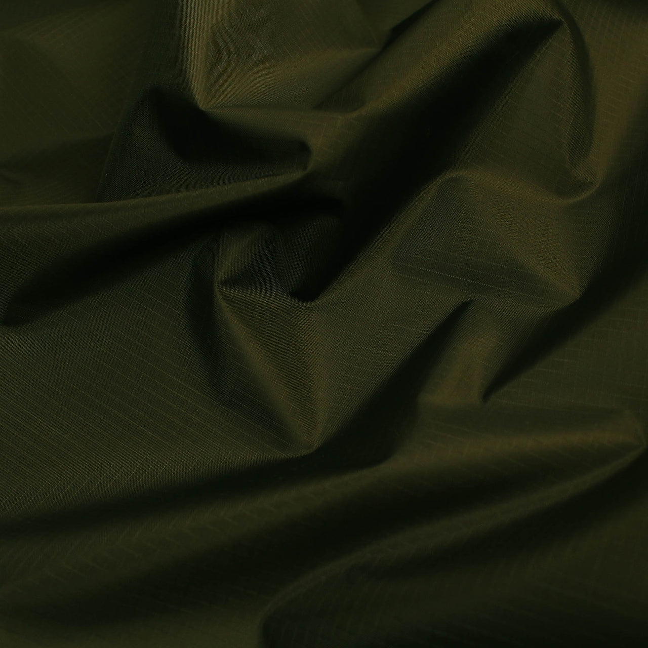 Bottle Green - Ripstop Lightweight Water Repellent Polyester - Strong Tear resistant Outdoor Fabric