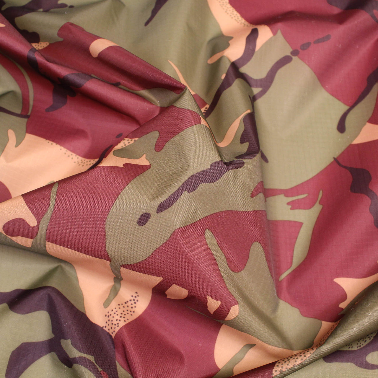 Camouflage - Ripstop Lightweight Water Repellent Polyester - Strong Tear resistant Outdoor Fabric
