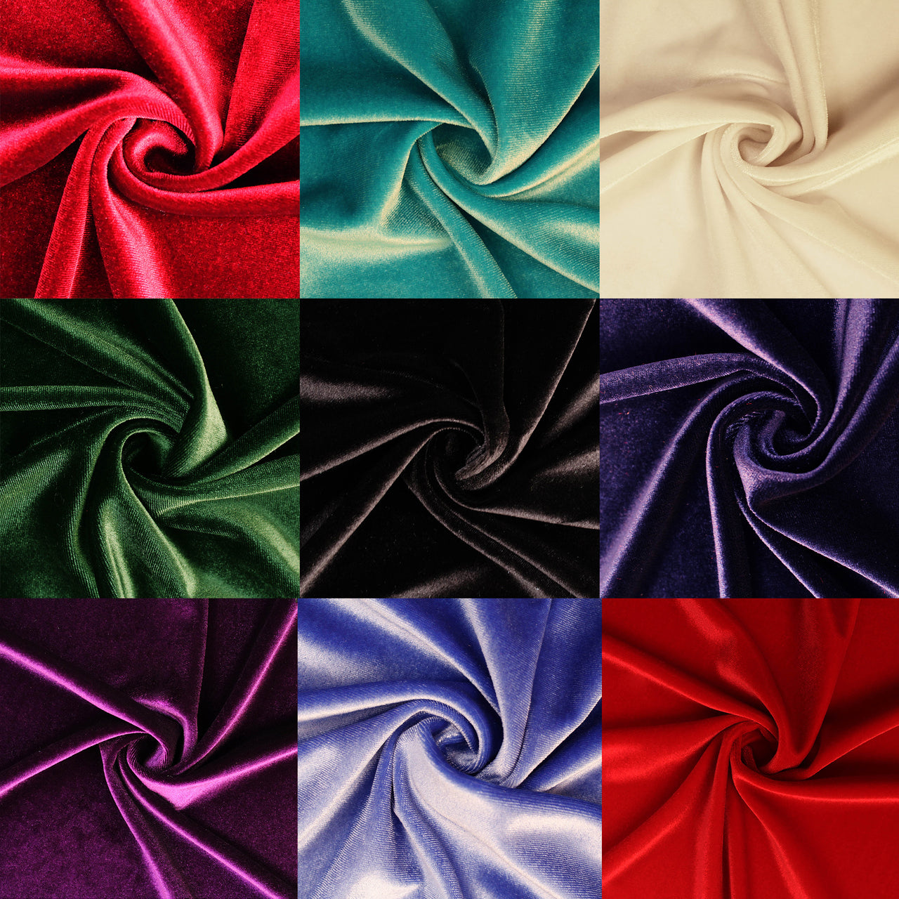 Spandex Velvet Fabric (4 Way Stretch) - Superior Quality for Dance & Leotards