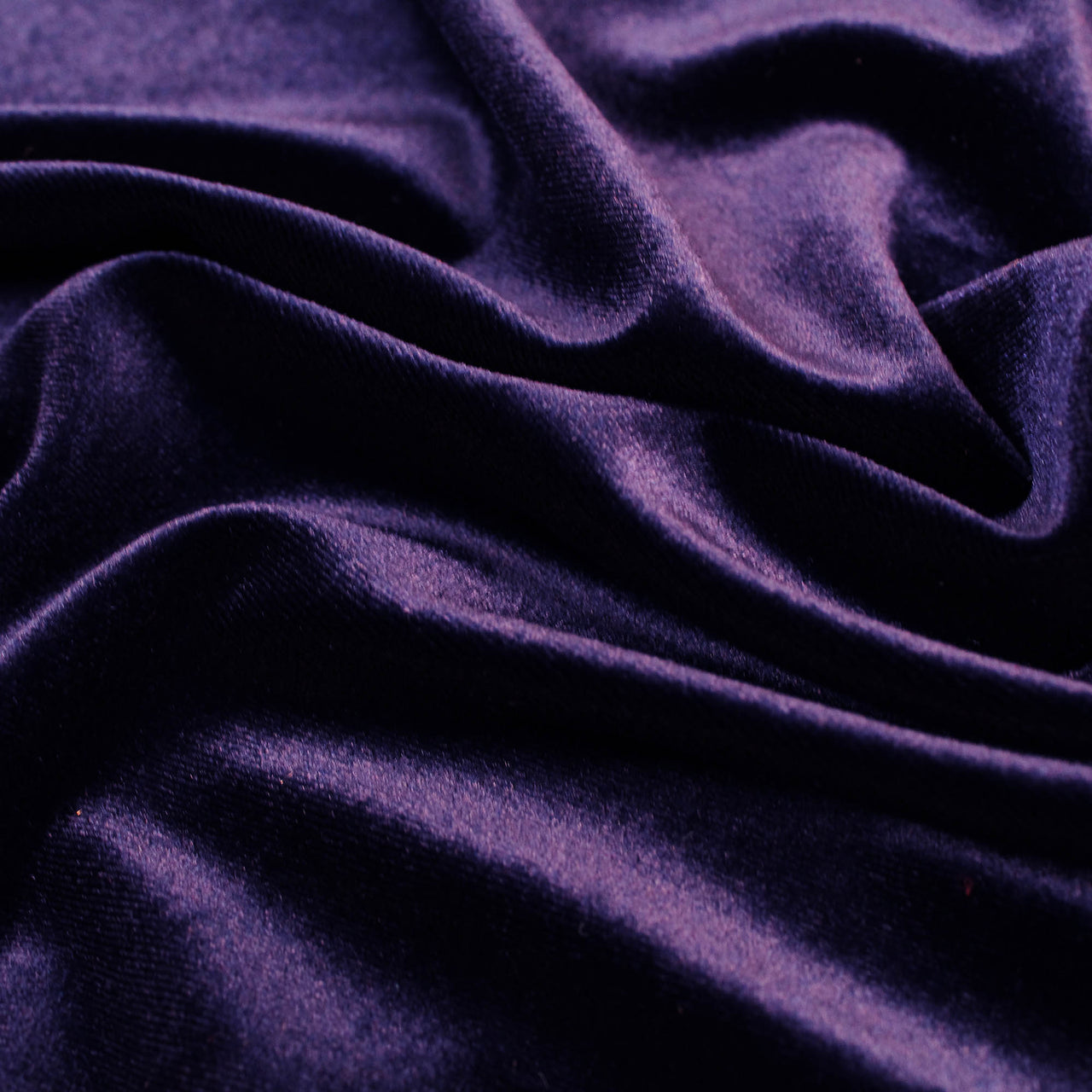 Navy Blue - Spandex Velvet Fabric (4 Way Stretch) - Superior Quality for Dance & Leotards