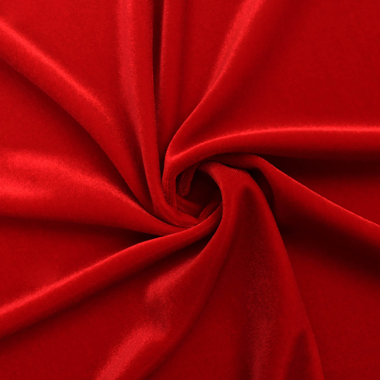 Red - Spandex Velvet Fabric (4 Way Stretch) - Superior Quality for Dance & Leotards